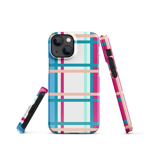 Snap case for iPhone® - Modern Tartan