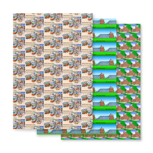 Glasgow Art Gallery Wrapping Paper x 3 Sheets - Kelvingrove / Transport Museum / Peoples Palace