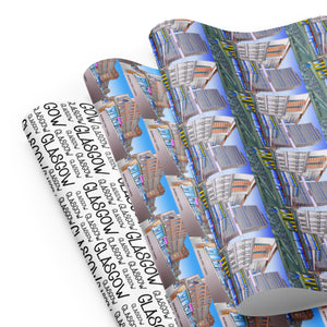 Sauchiehall Street Glasgow Wrapping paper sheets x 3