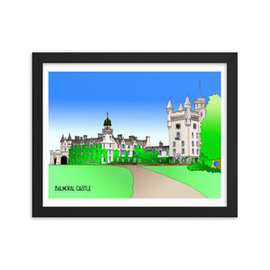 Balmoral Castle, Royal Deeside Framed poster