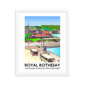 The Winter Gardens Rothesay Framed poster