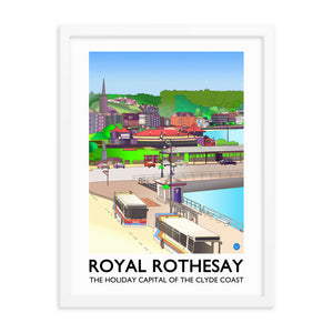 The Winter Gardens Rothesay Framed poster