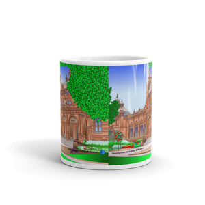 Kelvingrove Art Gallery & Museum Glasgow White glossy mug