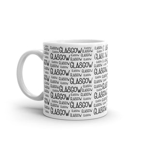 Glasgow White glossy mug