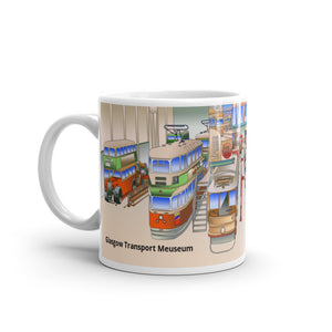 Glasgow Transport Museum White glossy mug