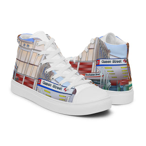 Queen Street Station Glasgow Women’s high top canvas shoes